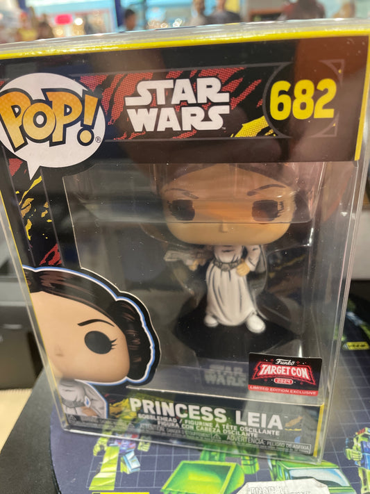 Star Wars retro Princess Leia exclusive 682 funko pop! Vinyl figure