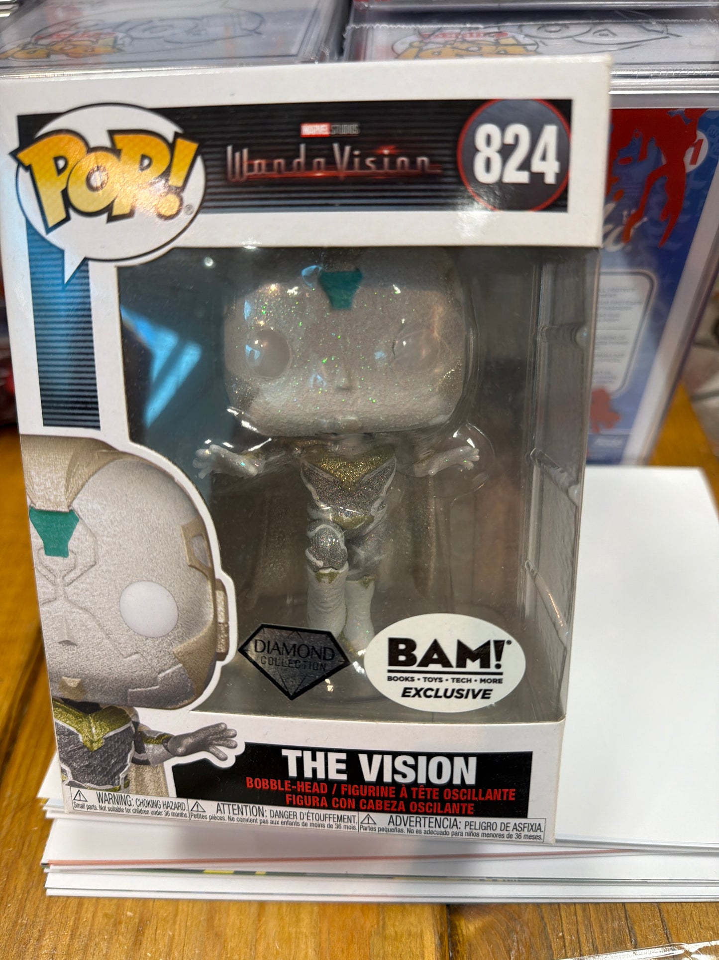 Wandavision the Vision diamond exclusive 824 Funko Pop! Vinyl figure marvel
