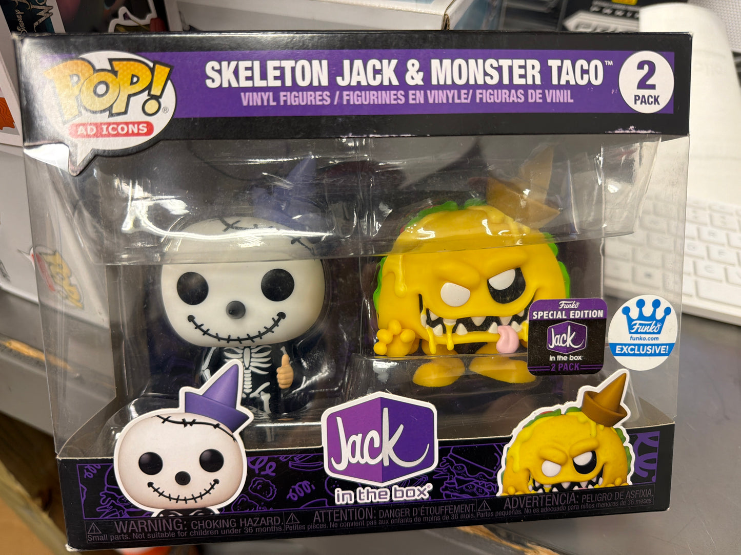 Jack in the box 2 pack monster taco exclusive - Funko Pop! Vinyl figure icons