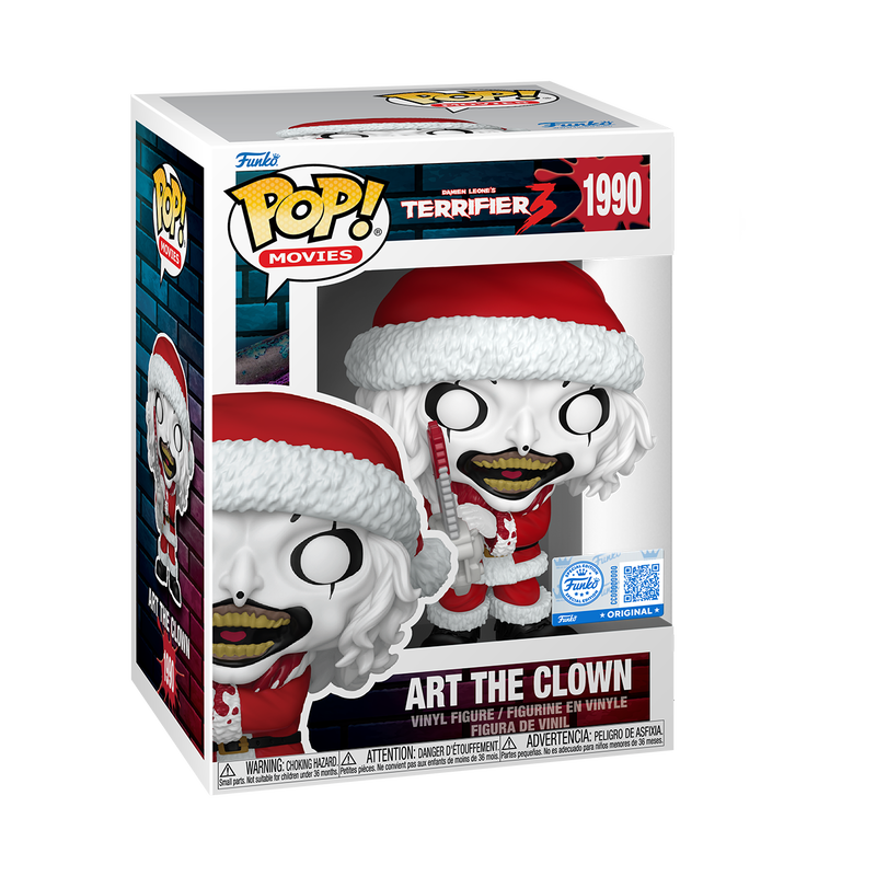 Terrifier 3 Santa Art the Clown with Chainsaw exclusive 1990 Funko Pop! Vinyl Figure