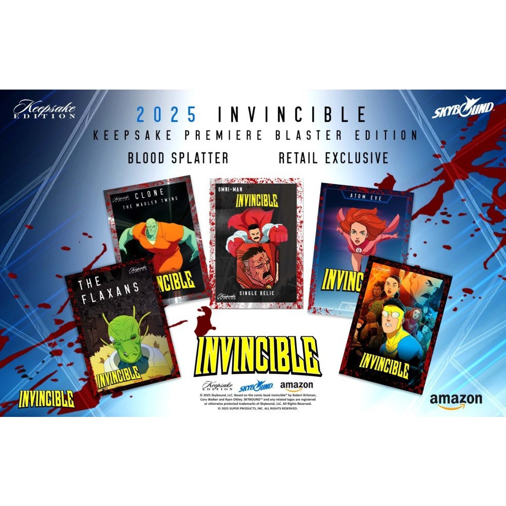 Invincible trading cards blaster box keepsake