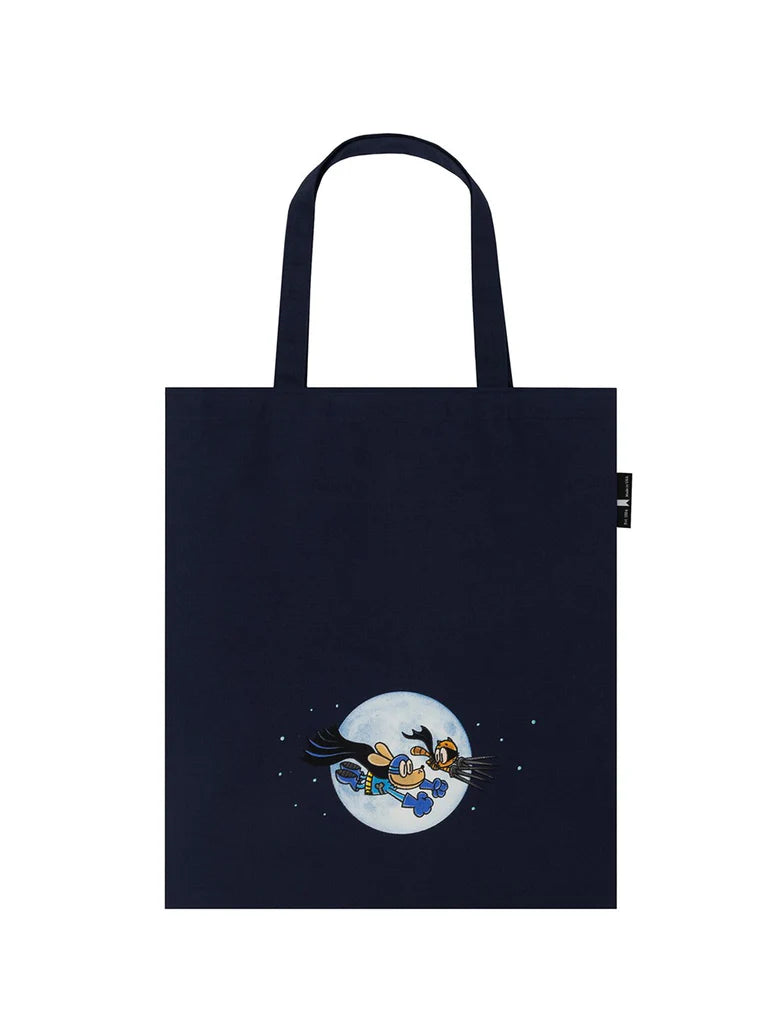 Dog Man Tote Bag - Navy Blue