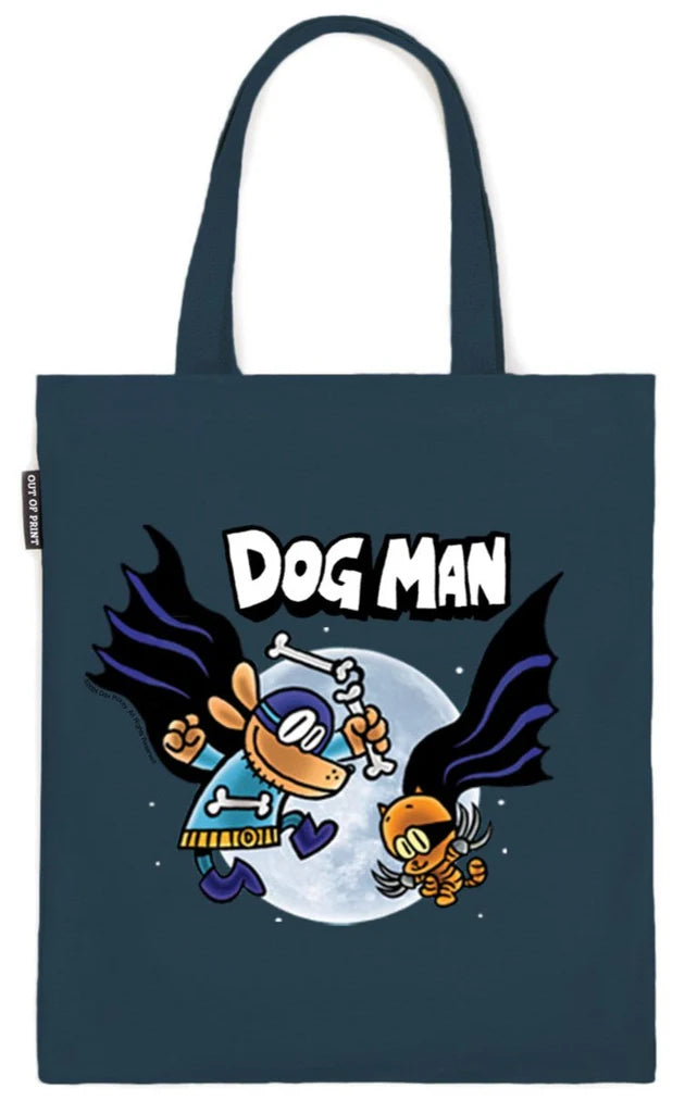 Dog Man Tote Bag - Navy Blue