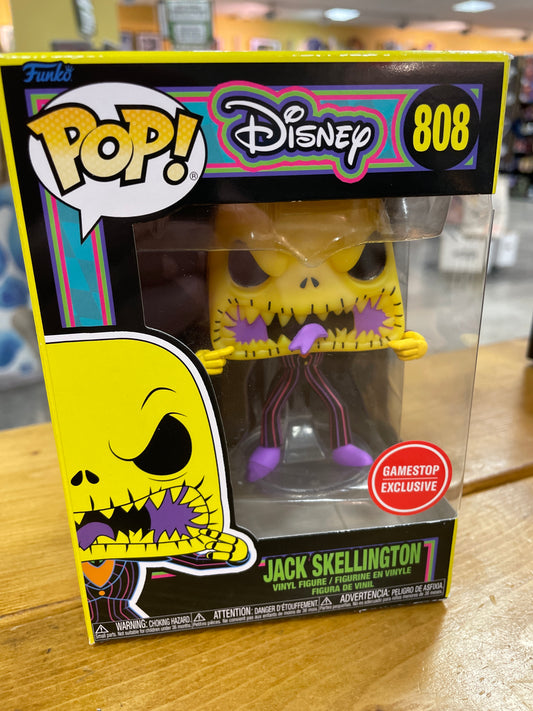 NBC Disney Nightmare Before Christmas 808 scary Jack Blacklight exclusive - Funko Pop Vinyl Figure