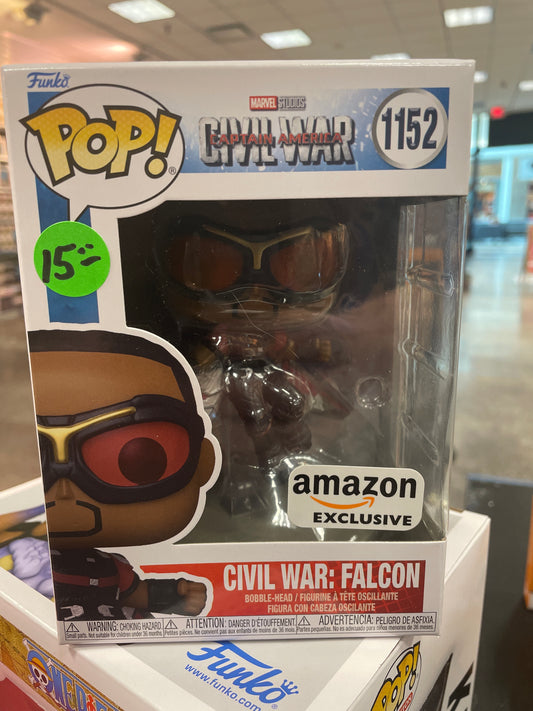 Marvel Civil War: Captain America- Falcon Amazon Exclusive # 1152 Funko vinyl figure
