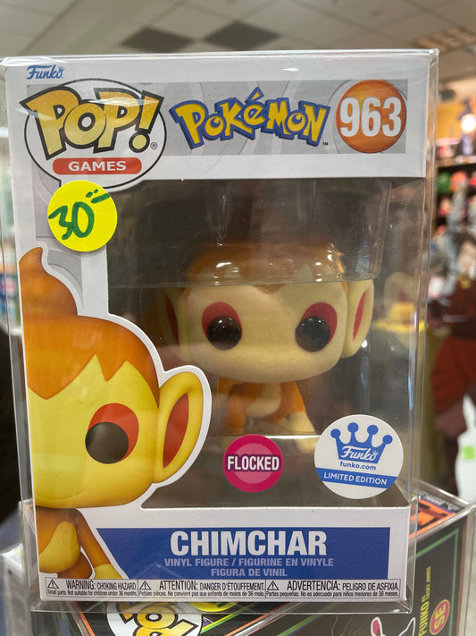Pokemon - Flocked Chimchar 963 pokemon center exclusive Funko Pop! Vinyl Figure