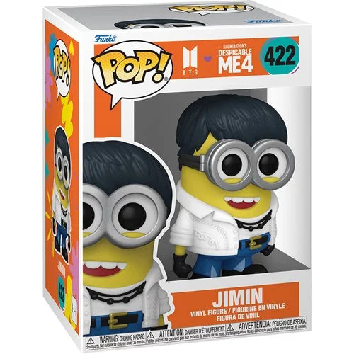 Minions BTS Despicable Me 4 Funko Pop! vinyl figure cartoon rocks