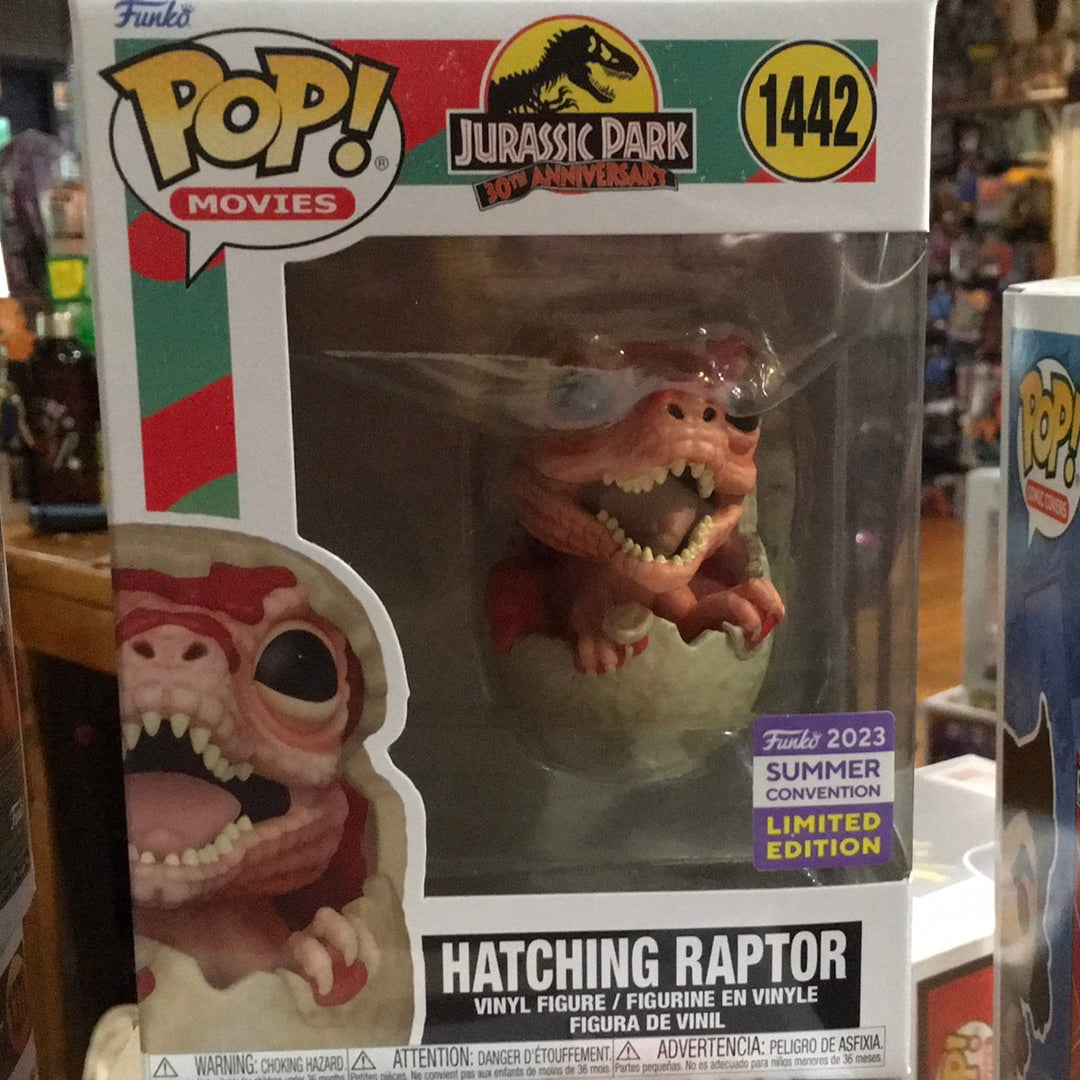 Jurassic park hatching raptor 1442 exclusive - Funko Pop! Vinyl Figure movies