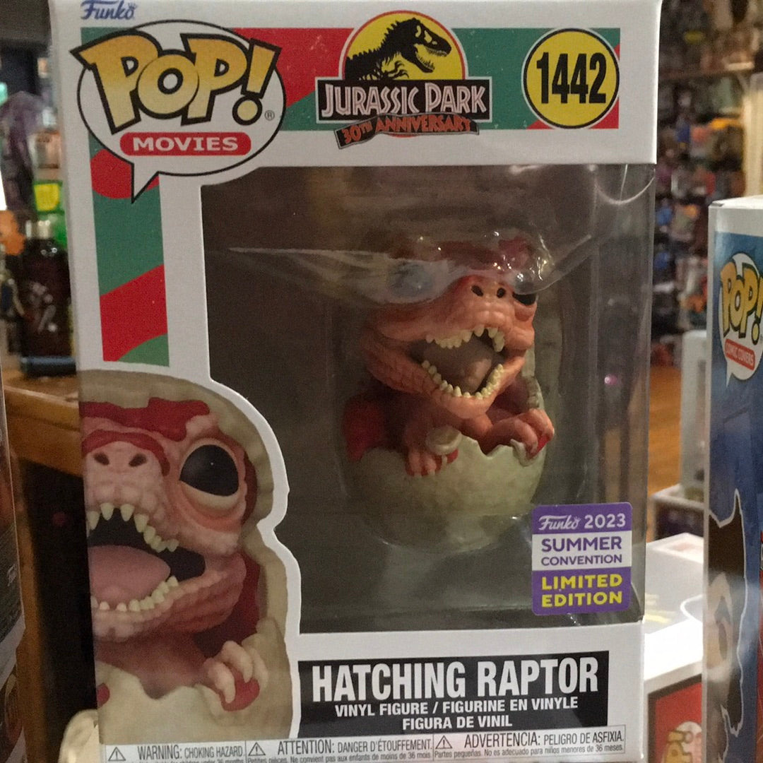Hatching Raptor Prop Jurassic park hatching raptor 1442 exclusive - Funko Pop! Vinyl Figure ...