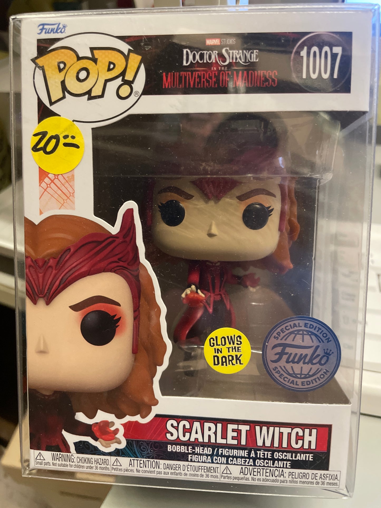 Doctor Strange #1007 - Multiverse of Madness! Scarlet witch exclusive GITD Funko Pop! Vinyl Figure MARVEL