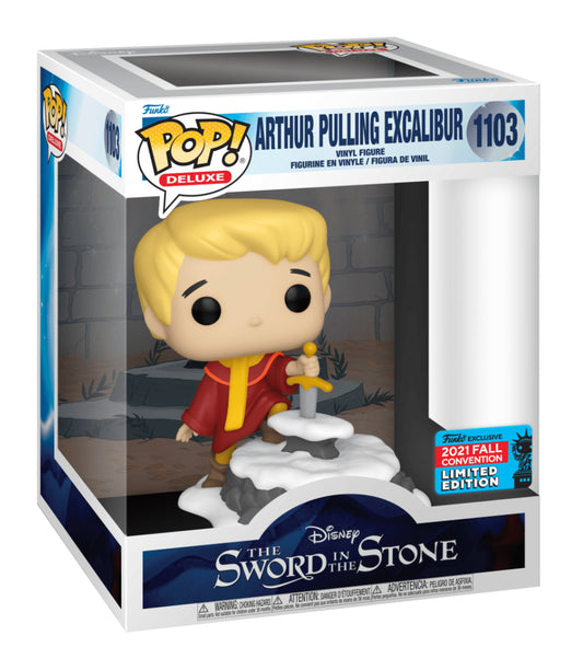 Disney Sword in the Stone - Arthur Pulling Excalibur #1103 - Funko Pop! Deluxe Vinyl Figure