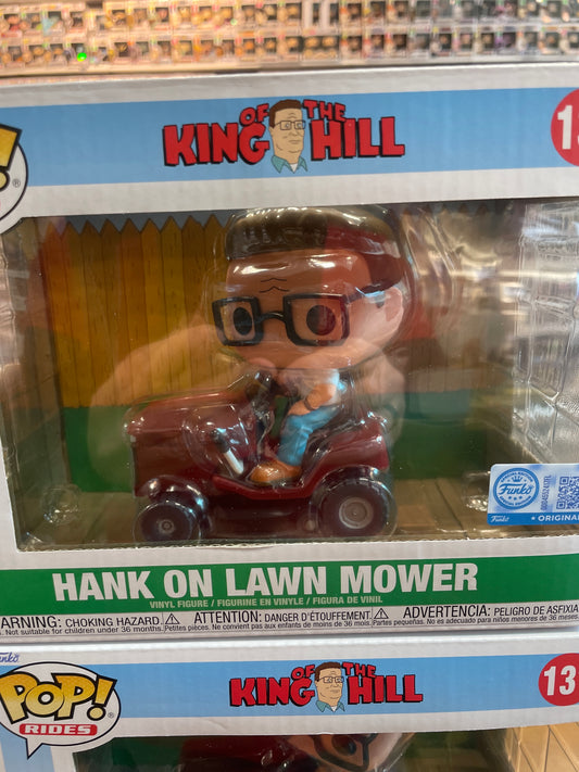 King of the Hill Hank on mower 131 ride- Funko Pop! Vinyl Figure cartoon