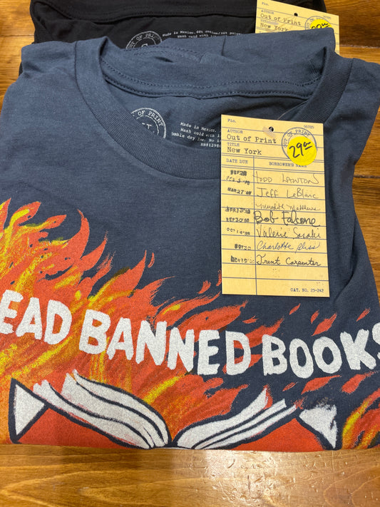 Out of Print - Read Banned Books XL Shirt