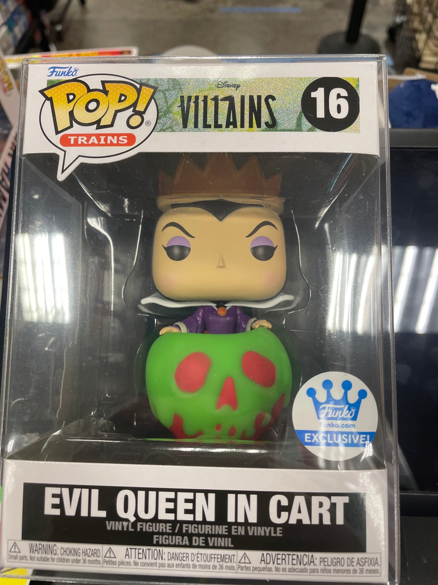Disney villians- train 16 evil queen in cart 16 Exclusive Funko Pop! Vinyl Figure