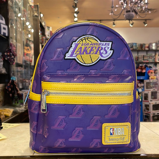 NBA LA Lakers Debossed Logo Mini-Backpack by Loungefly