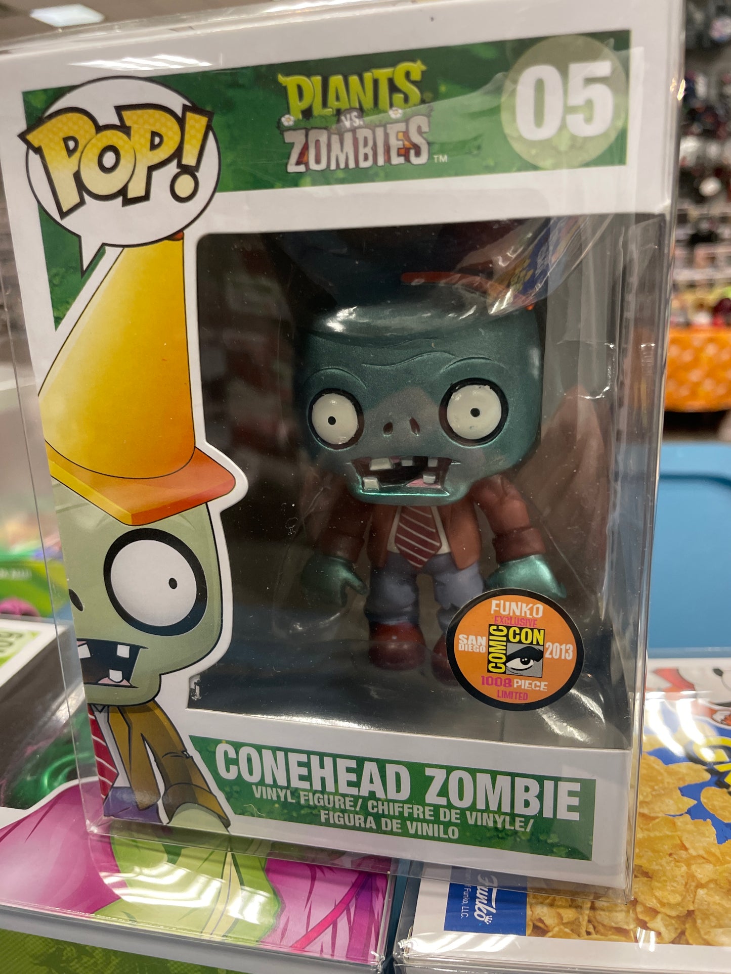 Plants vs zombies conehead zombie 05 exclusive Funko Pop vinyl figure games