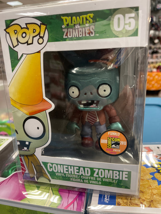 Plants vs zombies conehead zombie 05 exclusive Funko Pop vinyl figure games