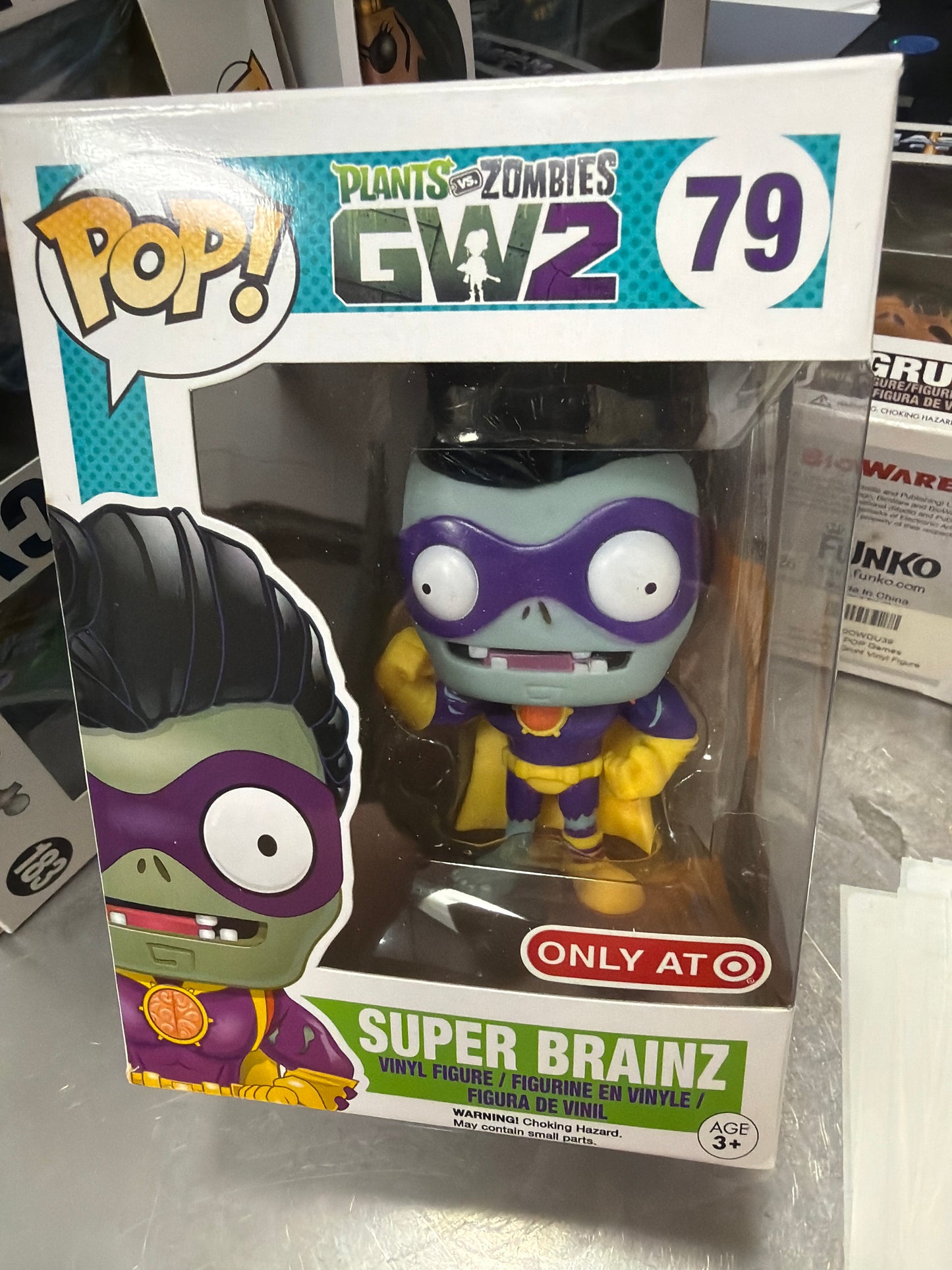 Plants vs Zombies Super Brainz 79 Exclusive Funko Pop! Vinyl figure video games