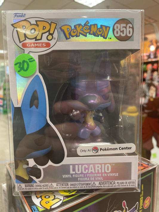 Pokemon -Lucario 856 -Poke center exclusive Funko Pop! Vinyl Figure