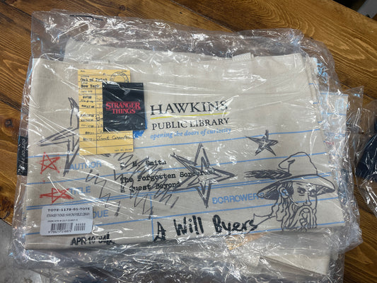 Out of Print -Stranger Things Hawkins Public Library Tote Bag