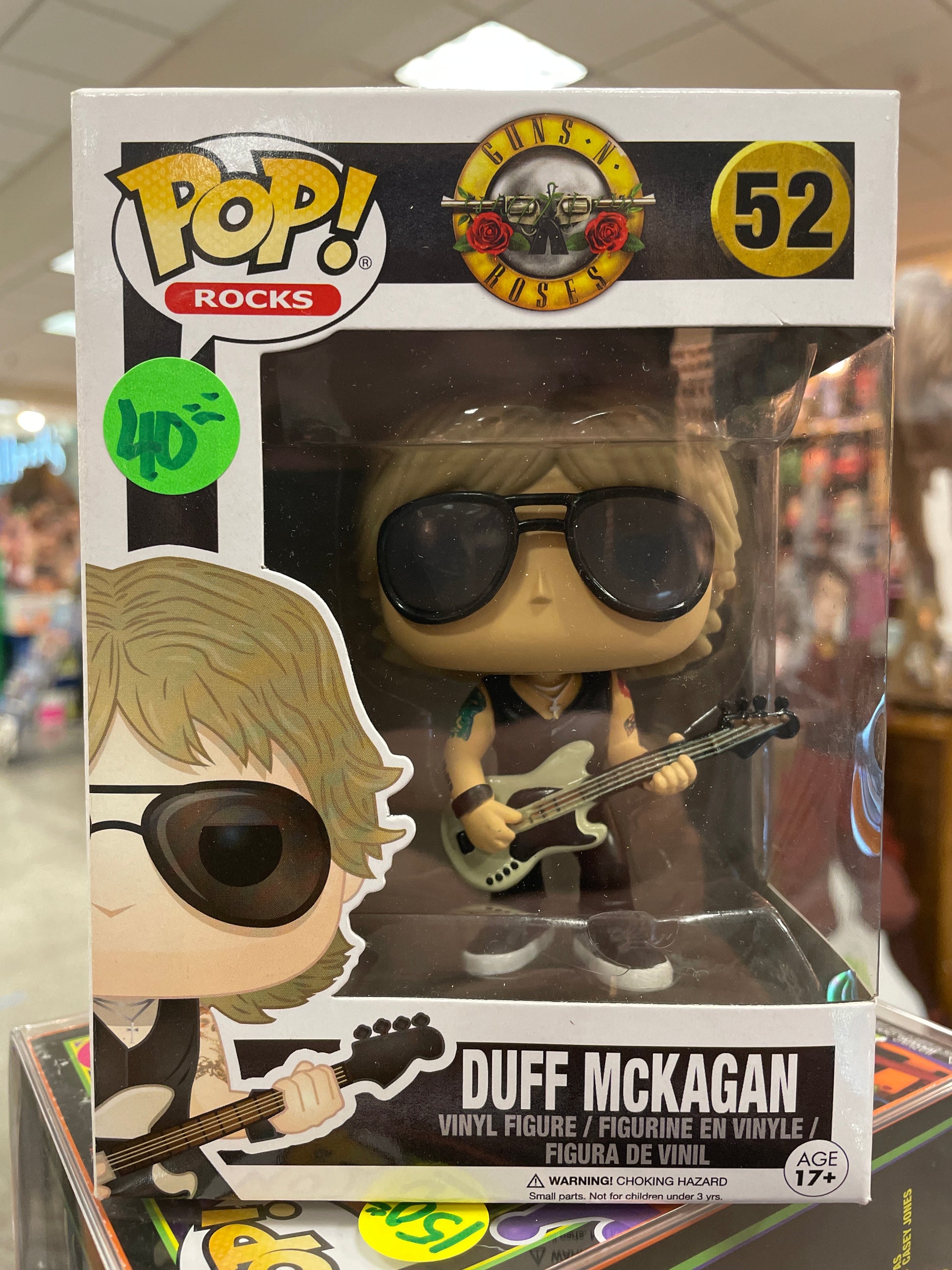Guns N Roses Duff McKagan #52 Funko Pop! Vinyl figure  Tall Man Toys &  Comics
