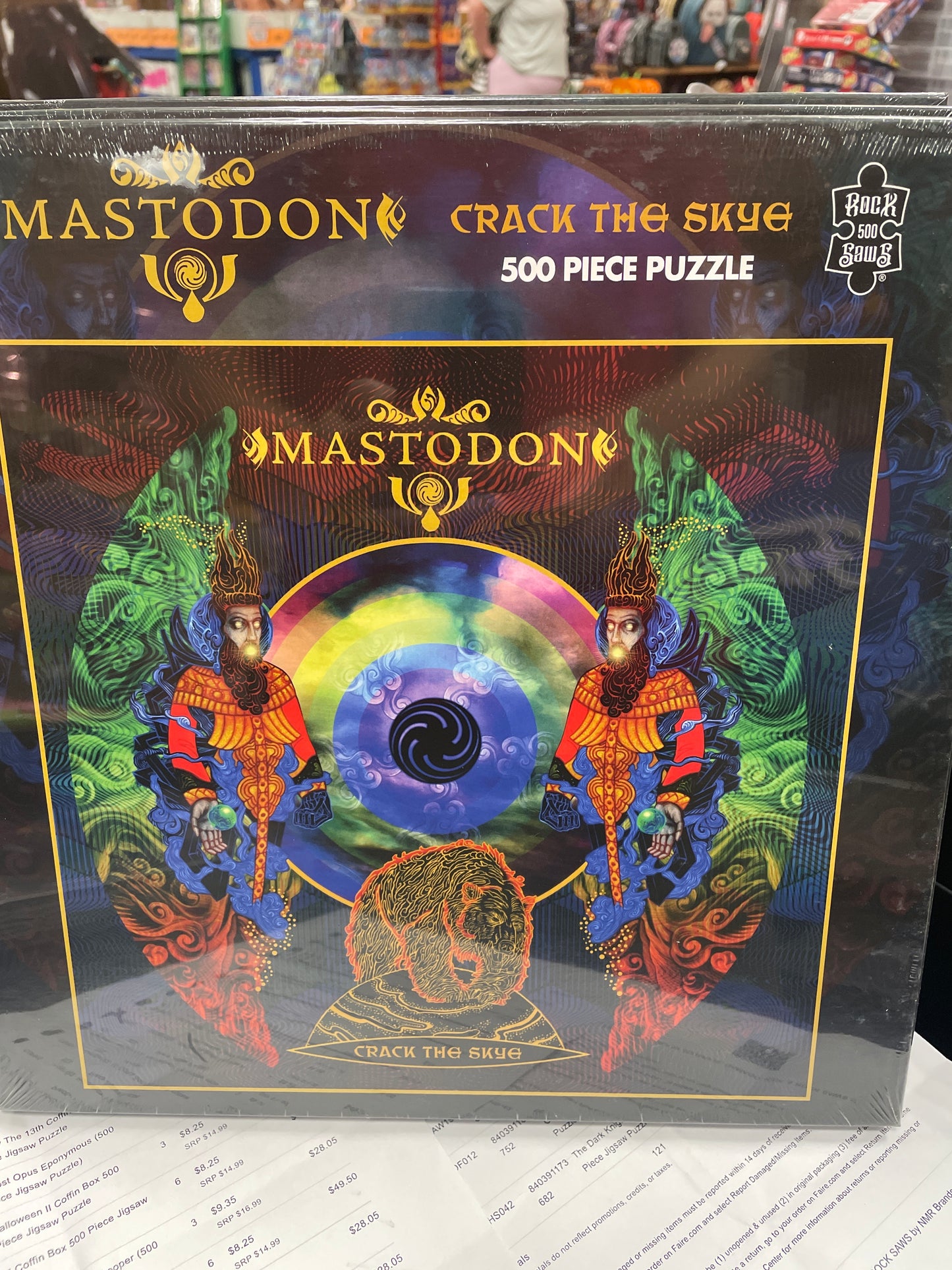 Mastodon crack the skye 500 piece puzzle rock saws