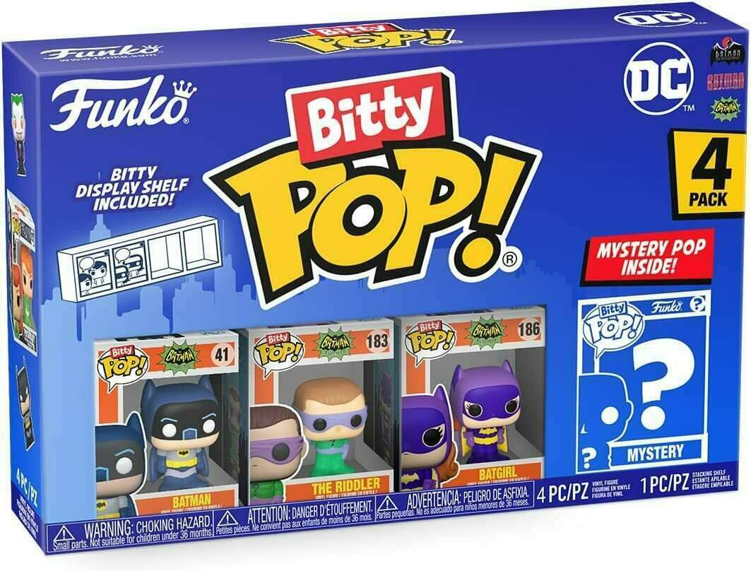 DC Comics - Batman (Adam West) - Bitty Pop 4-Pack Funko Pop! Figures