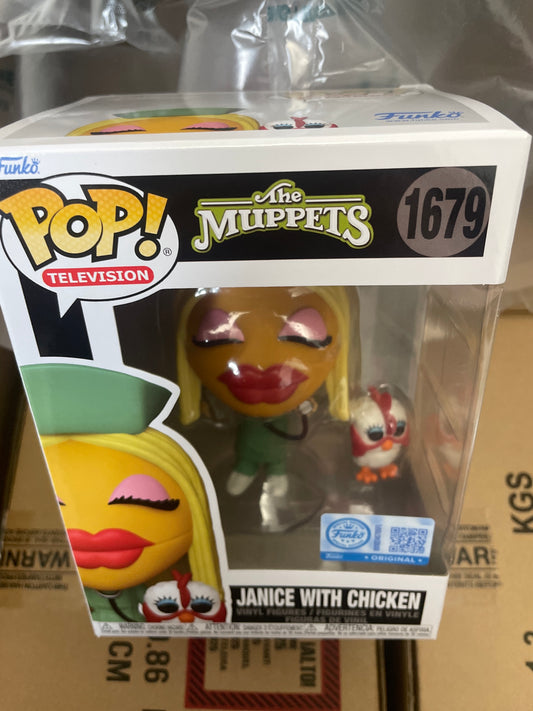 Disney Muppets nurse Janice with chicken 1679 exclusive Funko Pop! Vinyl Figure