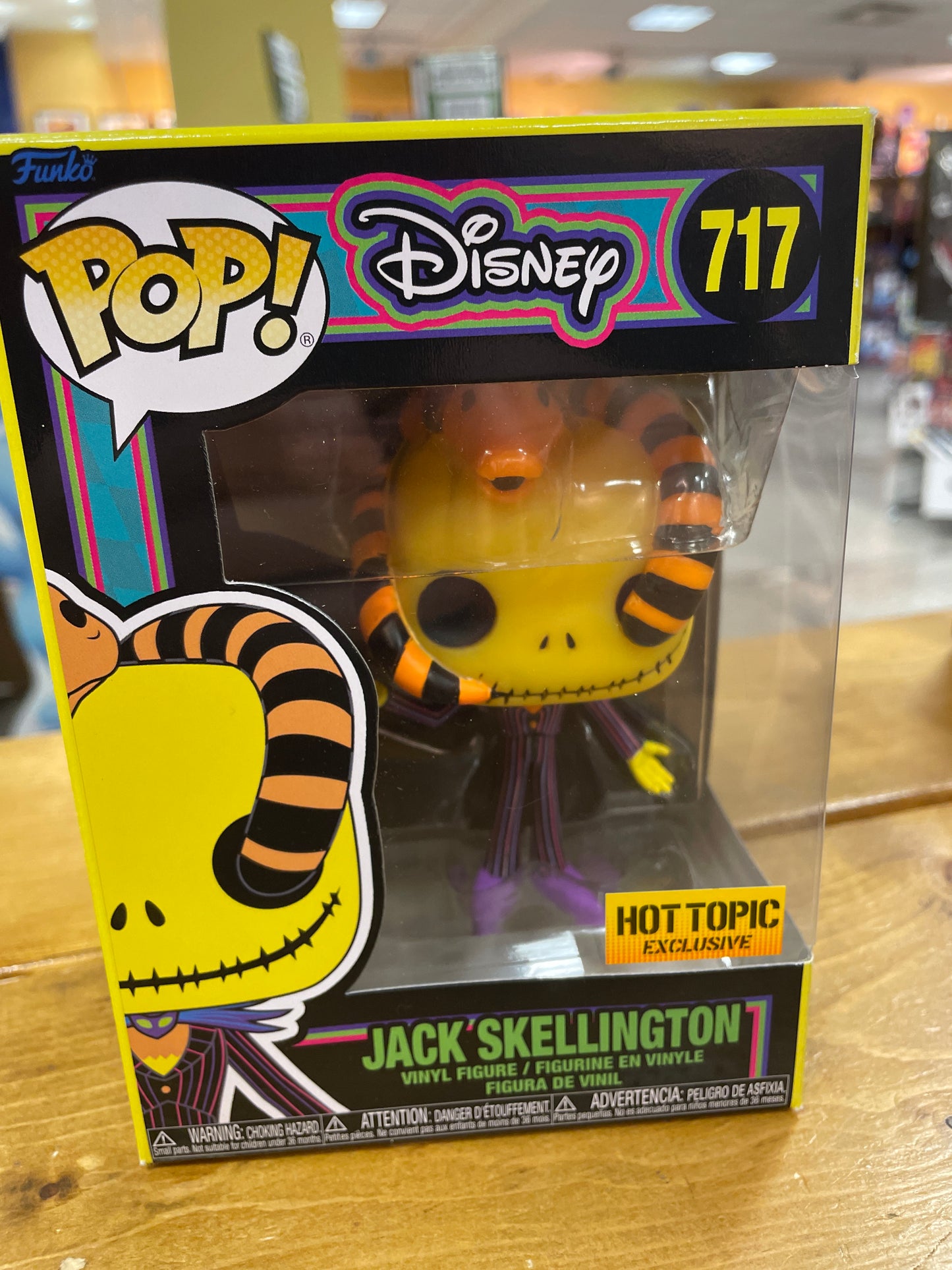 NBC jack skellington blacklight exclusive 717 Funko Pop! Vinyl Figure movies