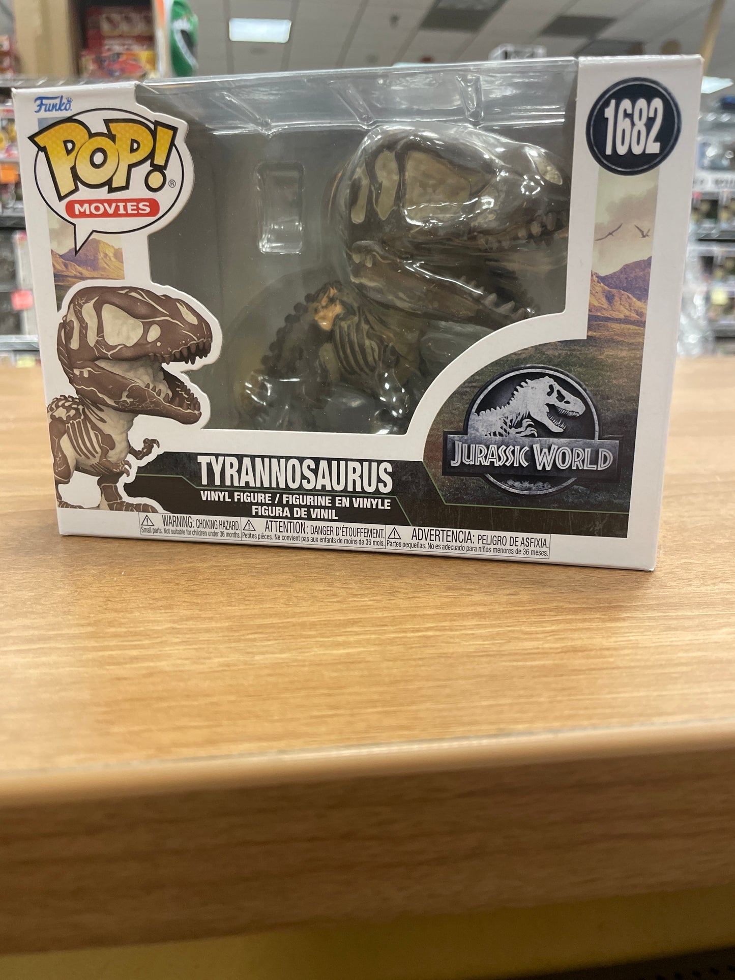Jurassic world fossil 1682 tyrannosaurs unko Pop! Movies Vinyl Figure