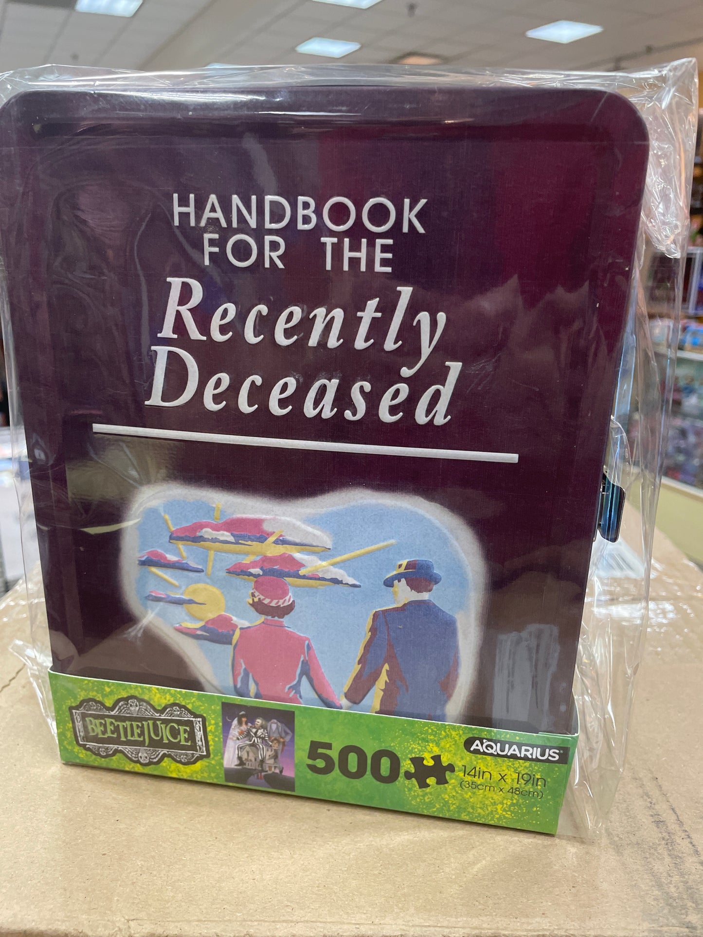 Beetlejuice 500 piece puzzle handbook for the recently deceased