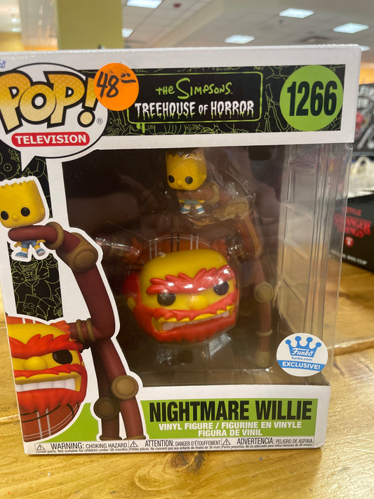 Simpsons nightmare Willie 1266 exclusive 6" Funko Pop! Vinyl figure cartoon