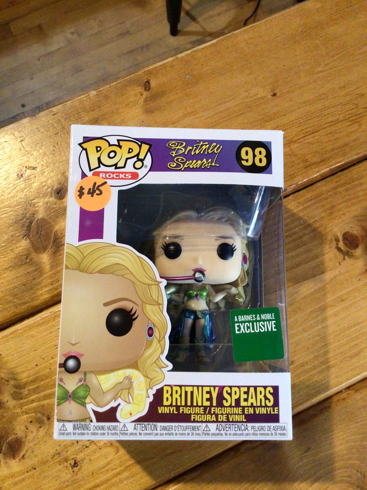 Britney Spears #98 Exclusive Funko Pop! vinyl figure rocks