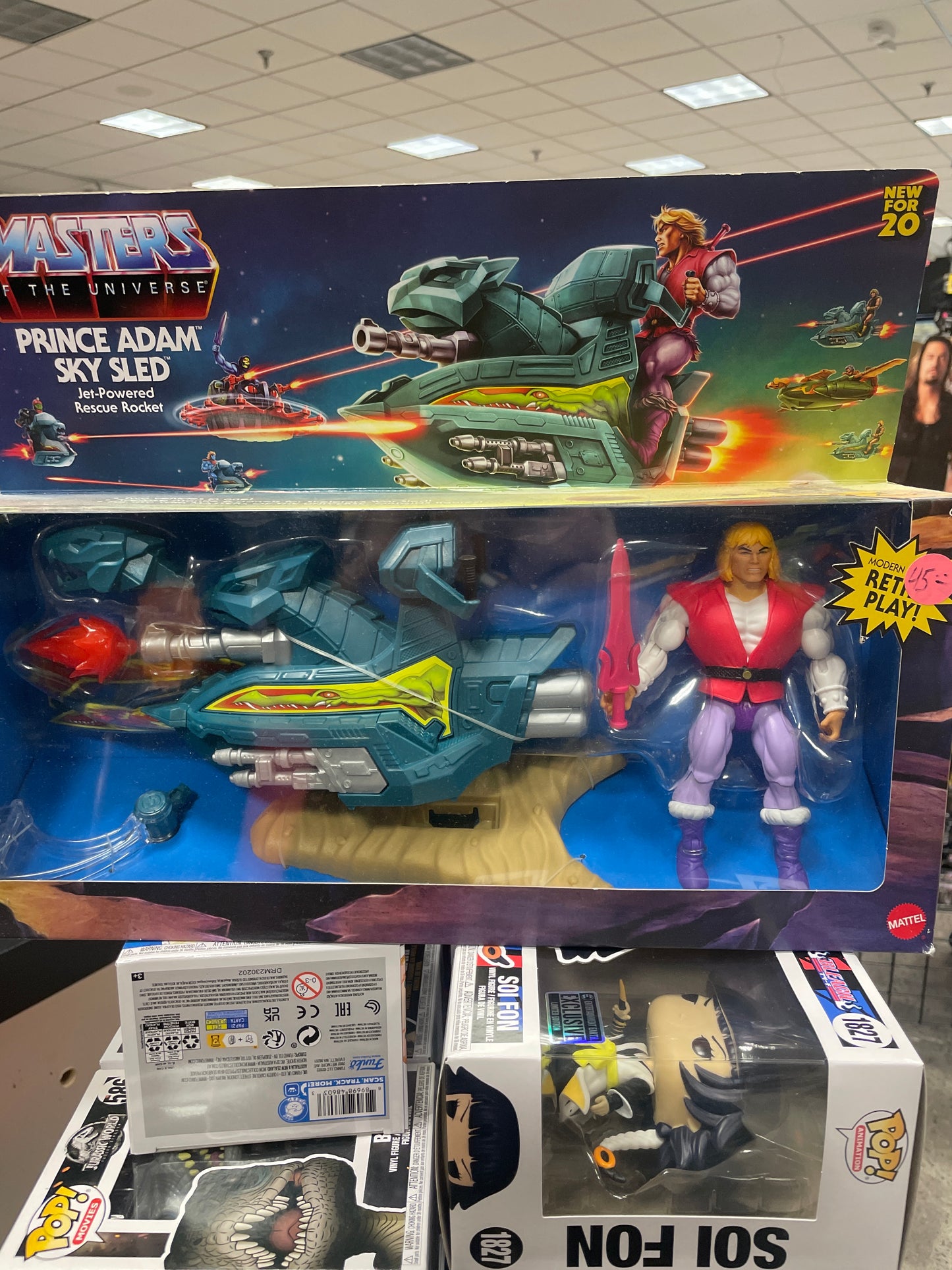 MOTU  prince adam sky sled/ Vehicle by Mattel