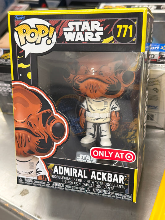 Star Wars retro series admiral ACKBAR 771- Funko Pop! Vinyl Figure