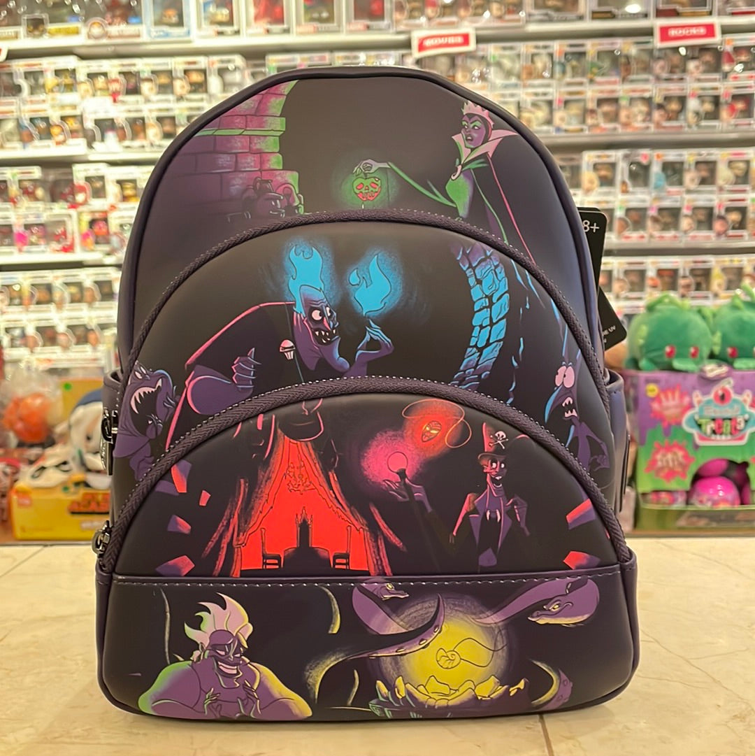 Loungefly, Disney villains, mini backpack