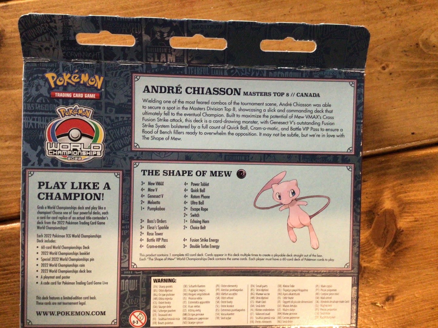 Pokemon 2022 London Championship Deck box sealed