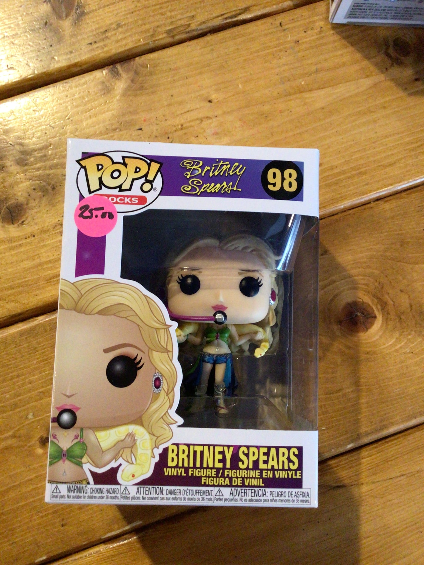 Britney Spears #98 Exclusive Funko Pop! vinyl figure rocks