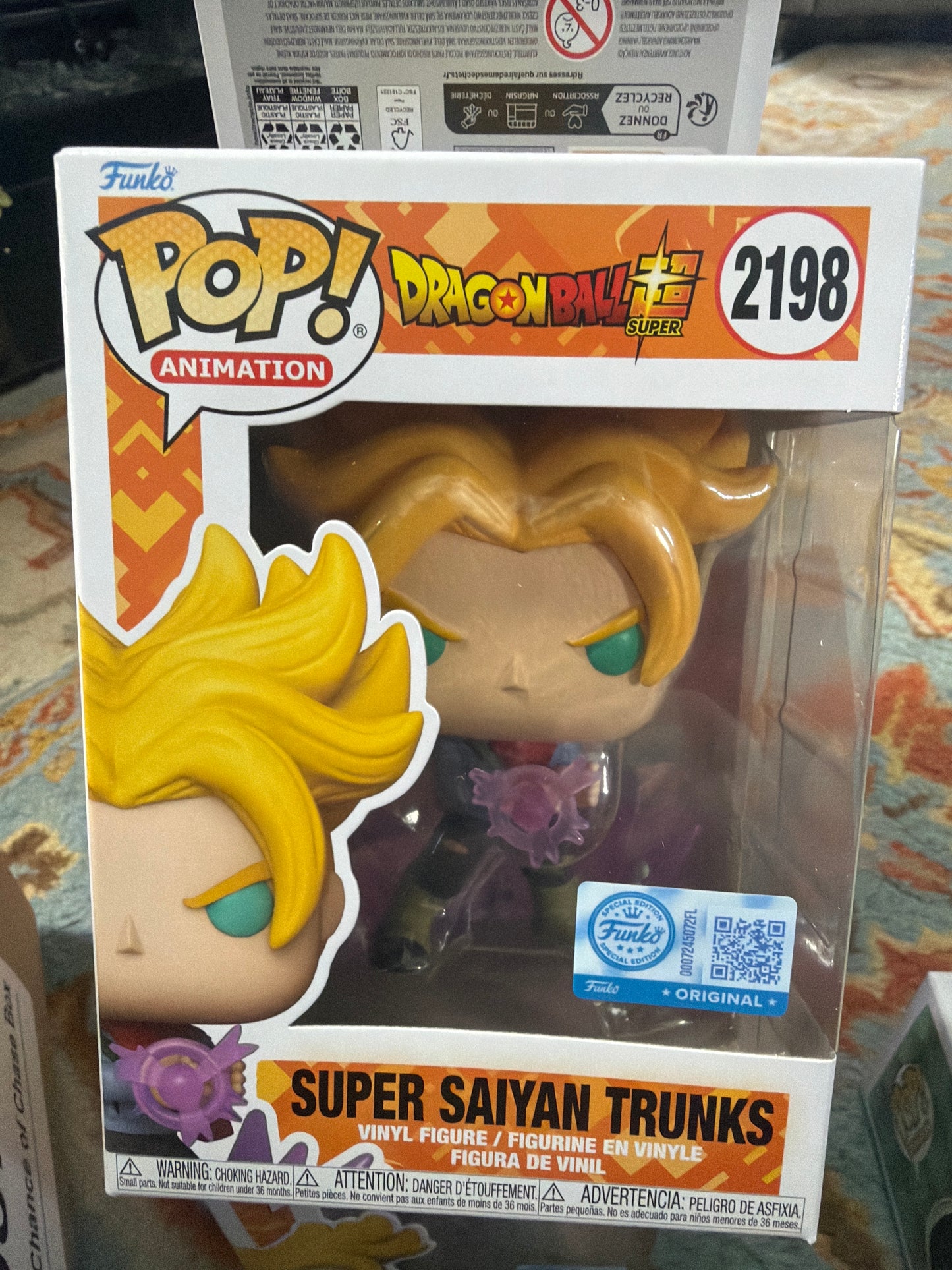 Dragon ball Z Super Saiyan Trunks 2198 Funko Pop! Vinyl Figure anime