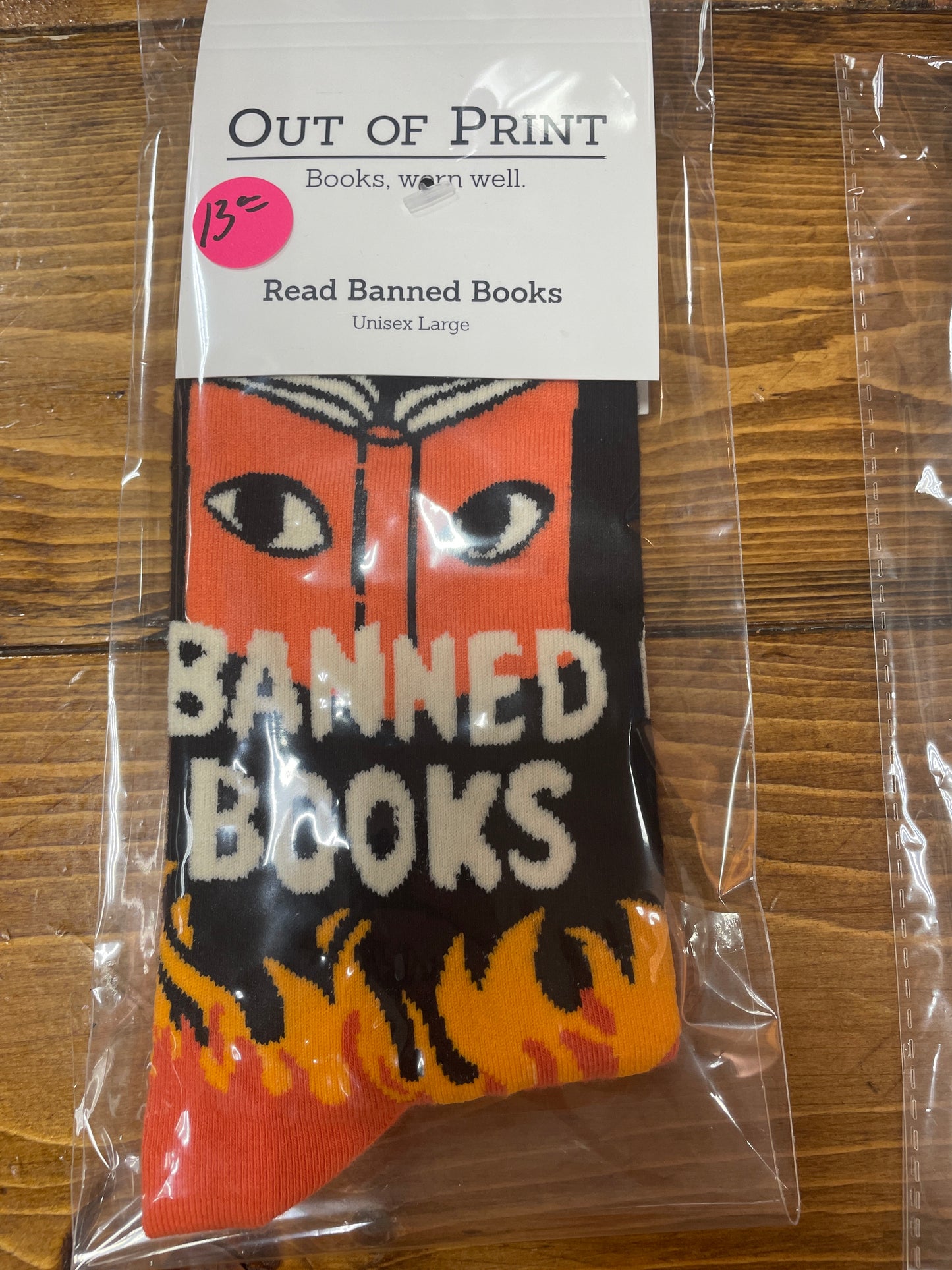Out of Print- Read Banned Books Socks