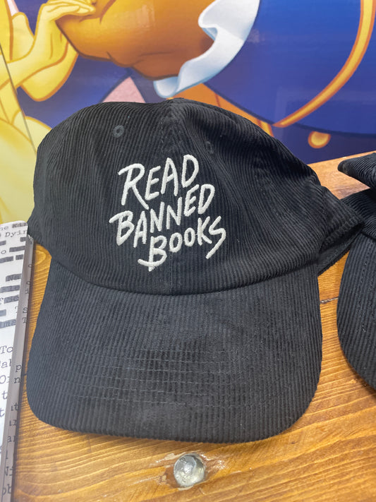 Out of Print - Read Banned Books  Black Corduroy Hat