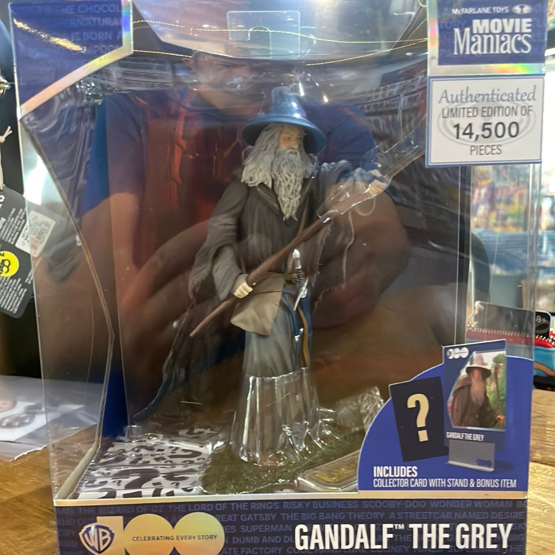 McFarlane Movie Maniacs Gandalf the Grey WB100 action Figure