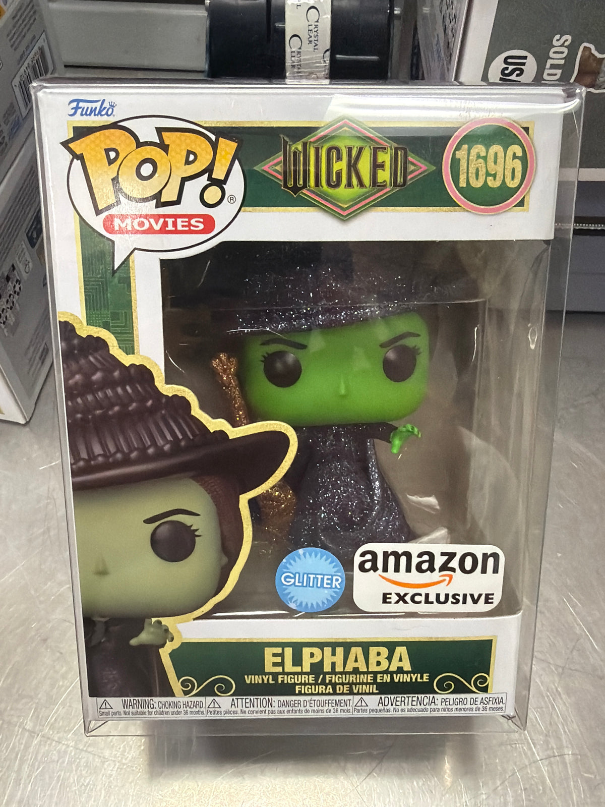 Wicked Elphaba exclusive glitter 1696 Funko pop vinyl figure movies