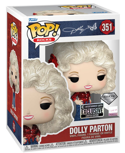 Dolly Parton #351- Funko GLITTER Exclusive Funko Pop! Vinyl Figure (Rocks)