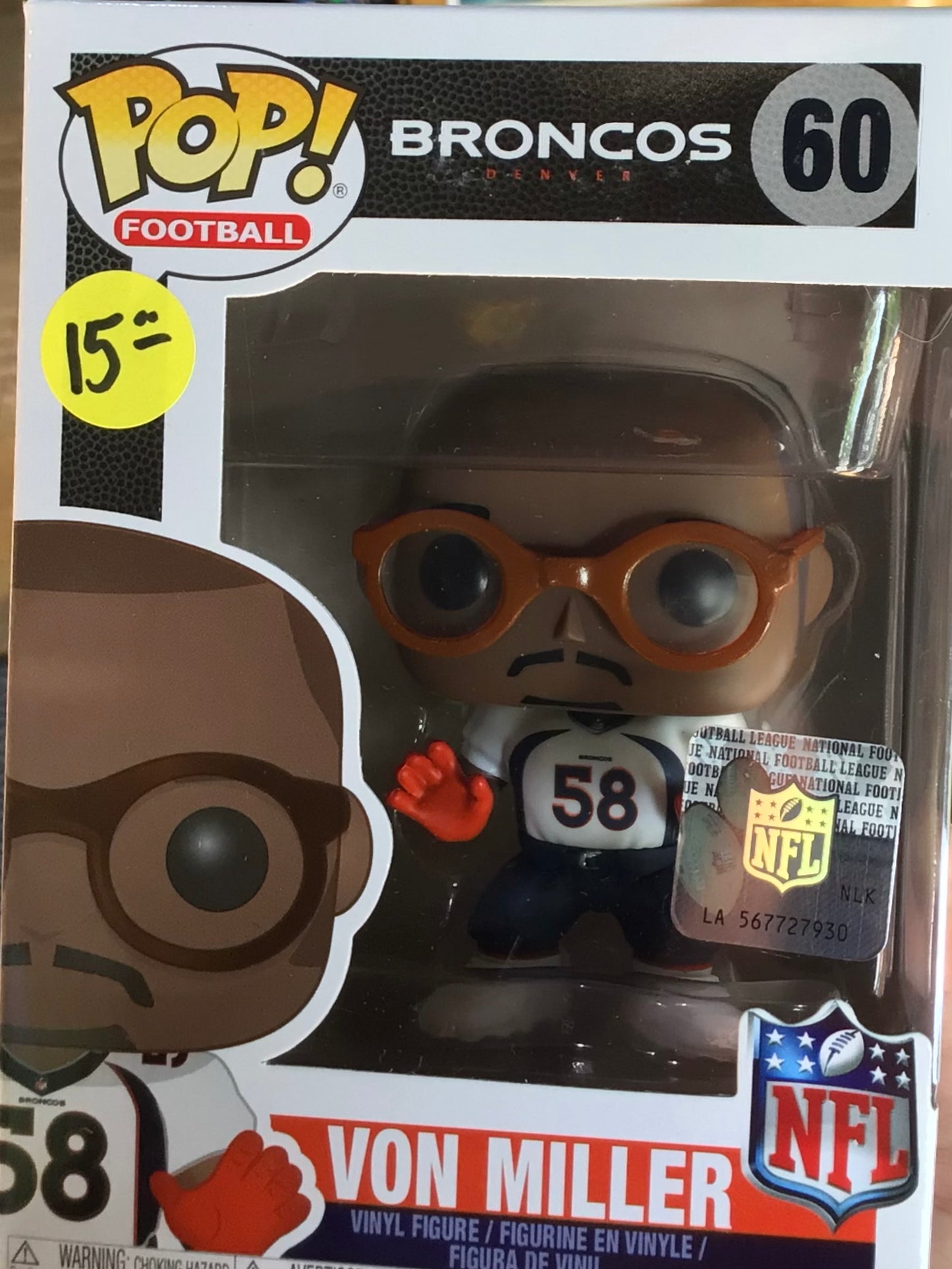 NFL Broncos - Von Miller #60 - Funko Pop! Vinyl Figure (Sports)