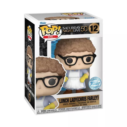 SNL 50th Lunch Lady Chris Farley 12 Funko Pop! Vinyl Figure (television)