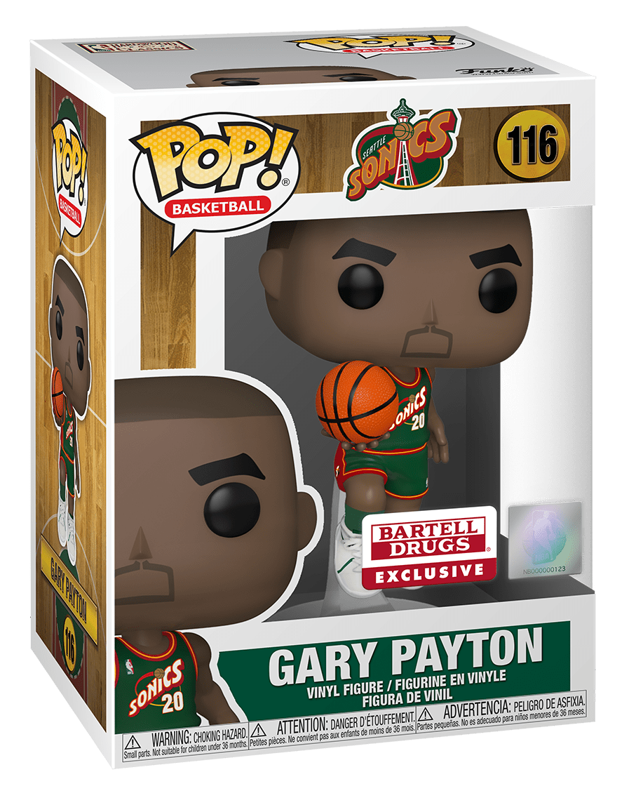 NBA LEGENDS Gary Payton road jersey exclusive Funko Pop! Vinyl figure Sports