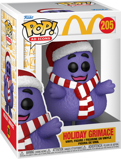 McDonald’s - Holiday Grimace #205 - Funko Pop! Vinyl Figure (ad icons)