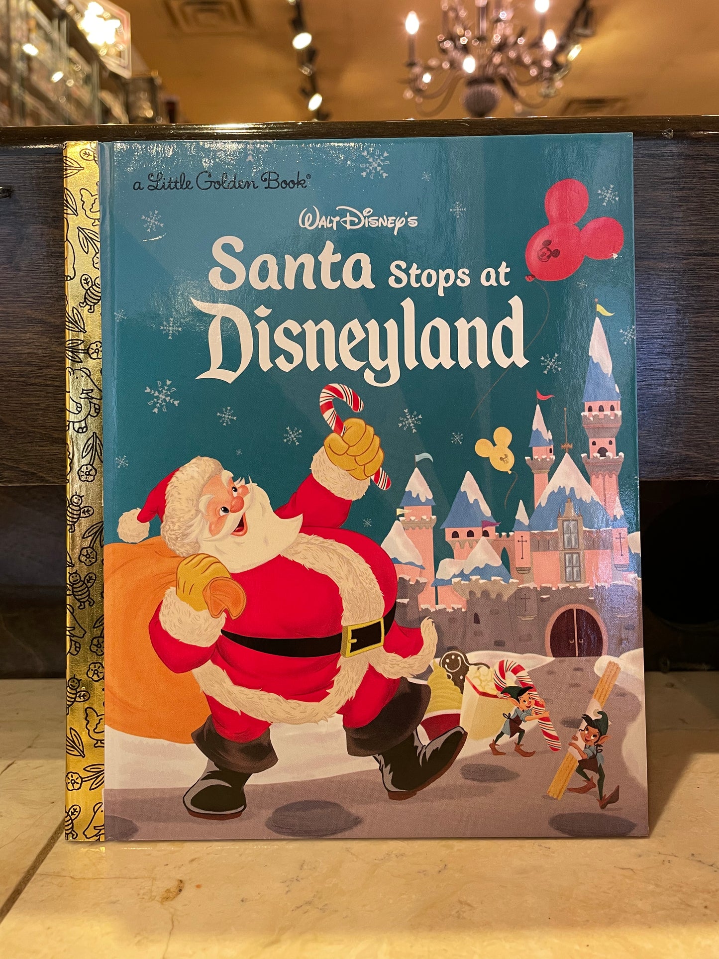 Golden Books- Santa stops at Disneyland