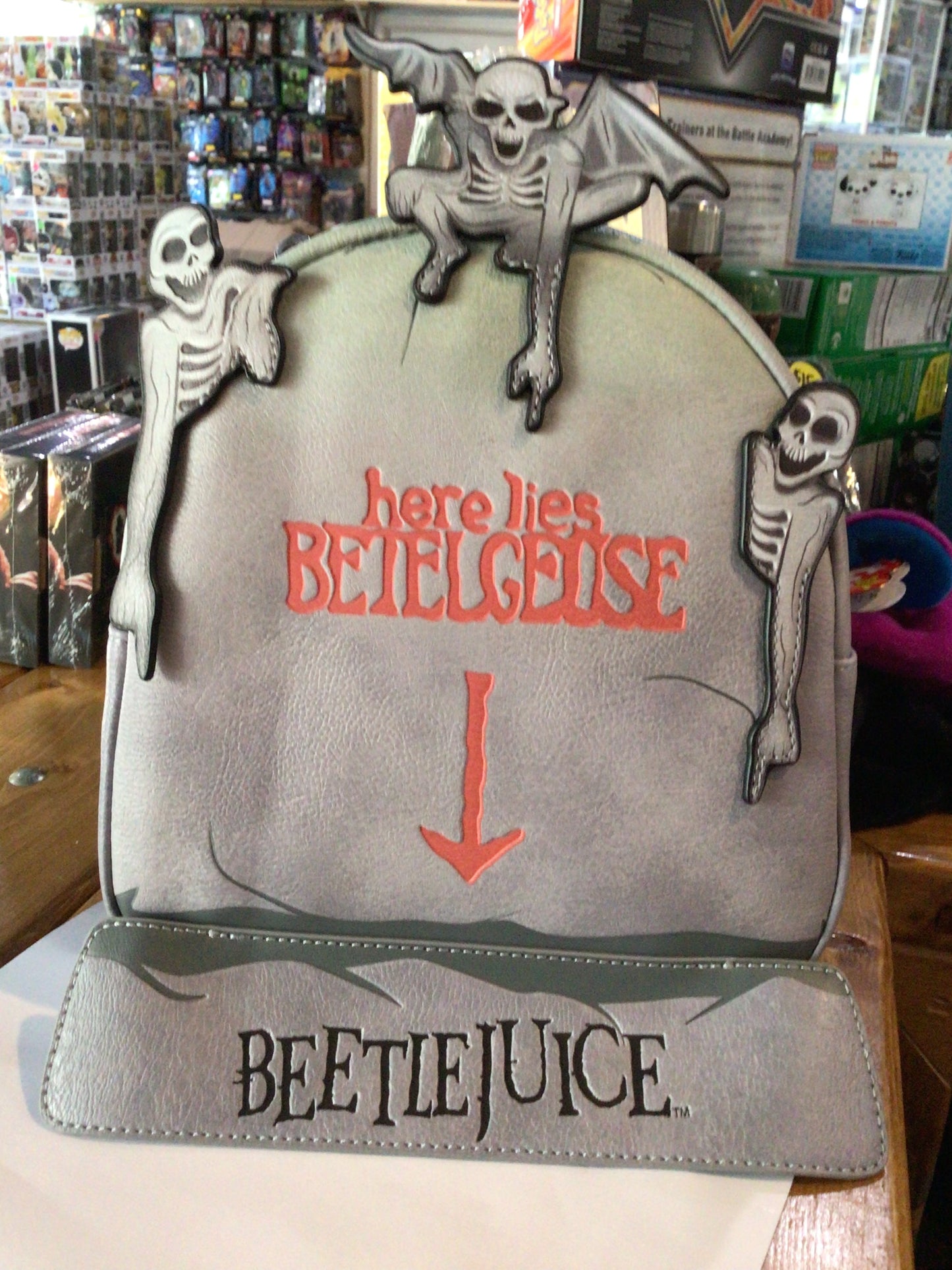 Beetlejuice Tombstone mini backpack by Loungefly